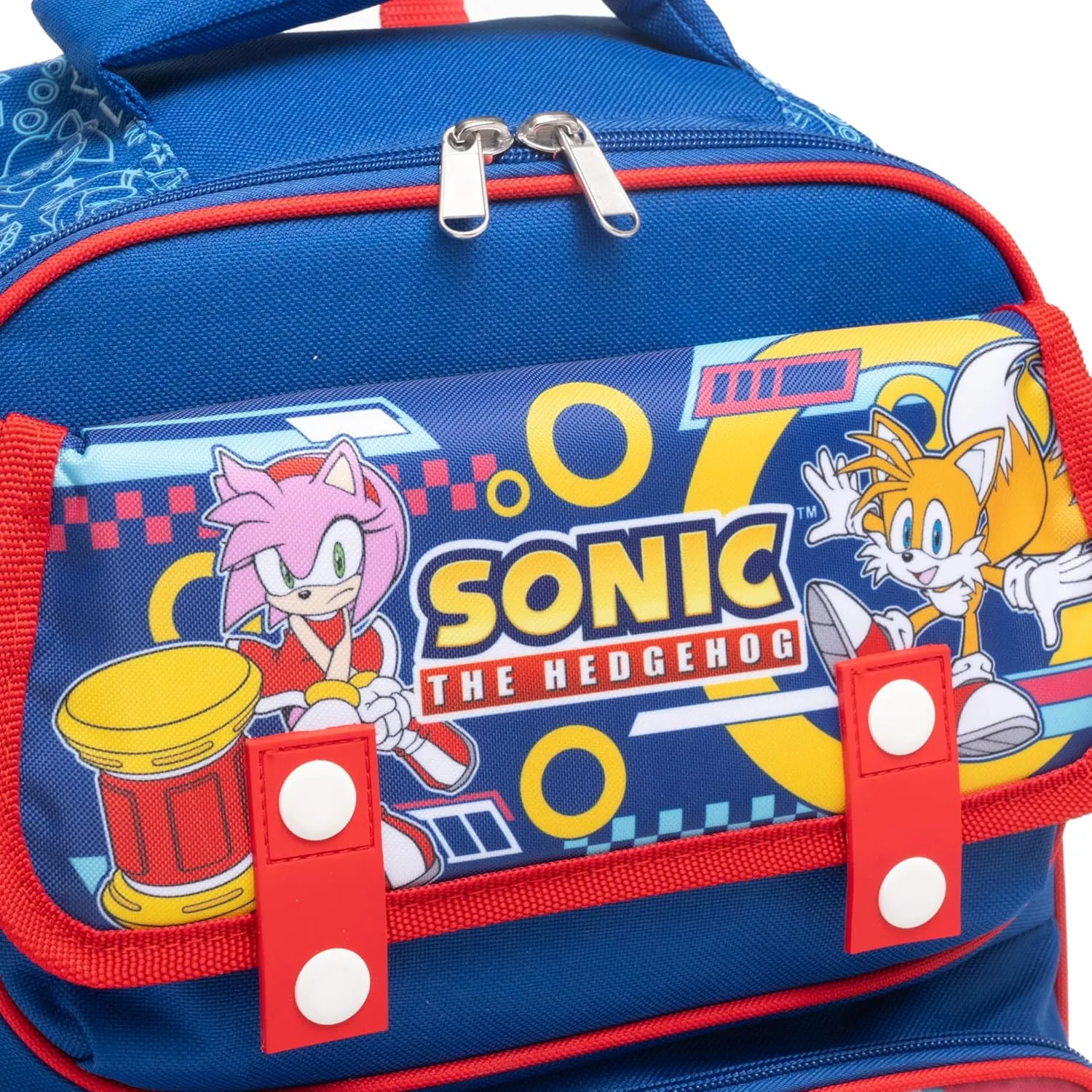 Ruz - Sonic the Hedgehog (Sonic) Large School backpack with Padded Back and Adjustable Straps