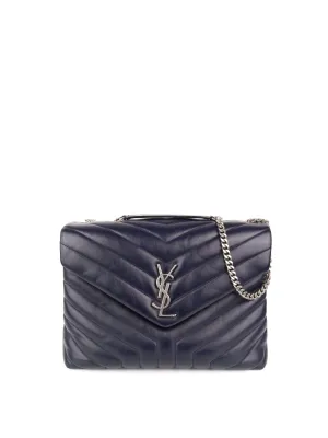 Saint Laurent Medium Navy Loulou Bag