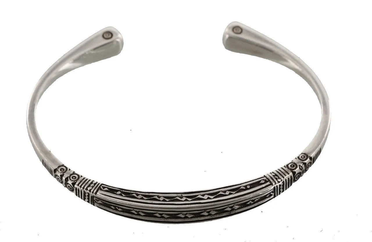 Silver Tuareg Bangle Bracelet