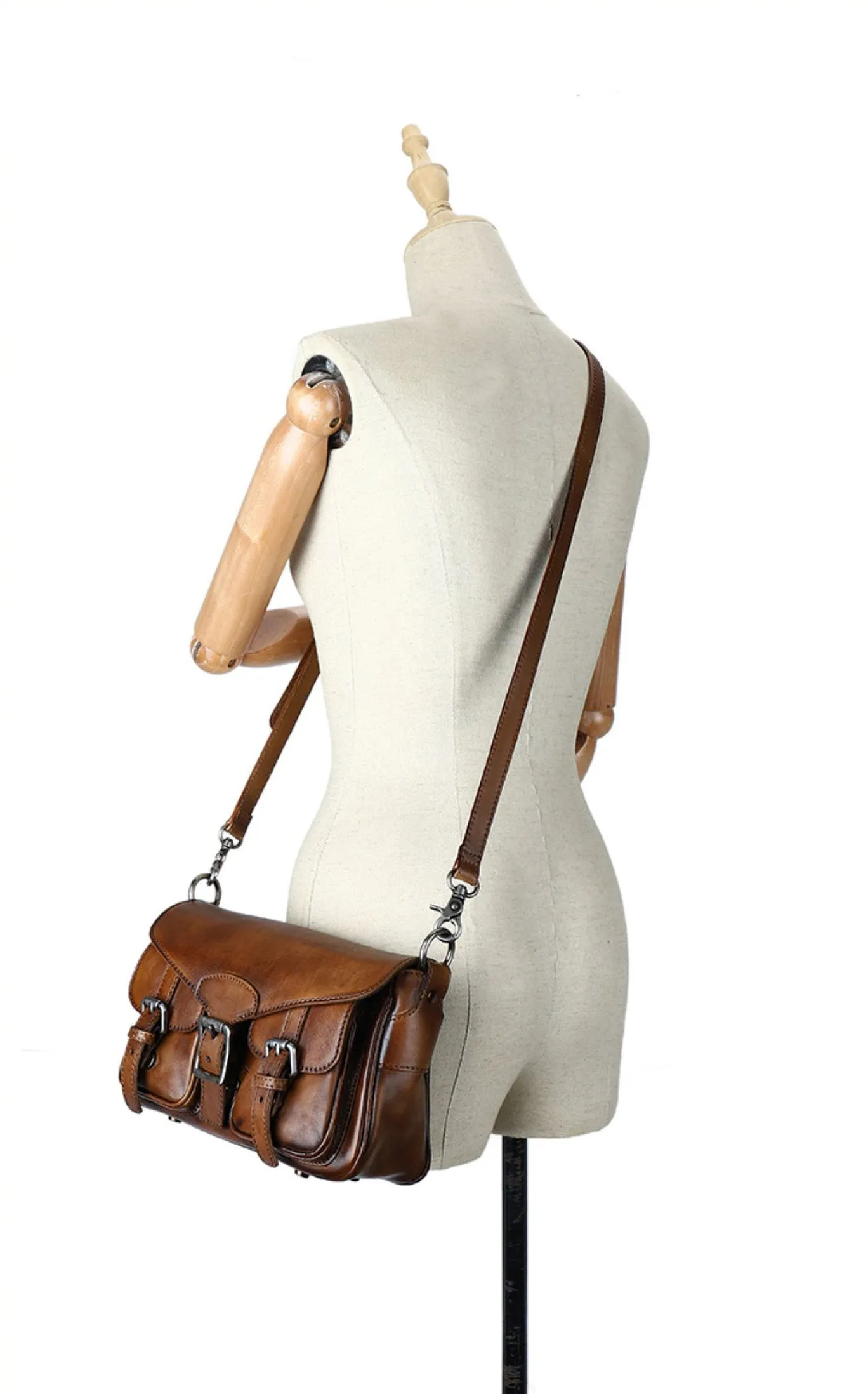 Small Leather Crossbody Satchel Bag Shoulder Purse For Women
