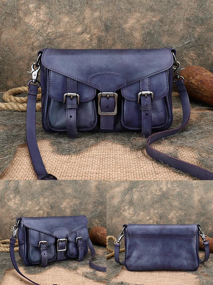 Small Leather Crossbody Satchel Bag Shoulder Purse For Women