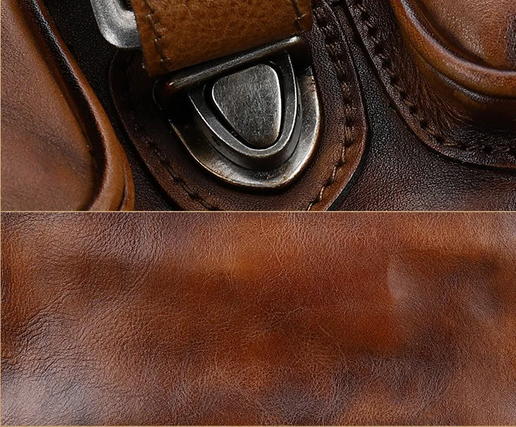 Small Leather Crossbody Satchel Bag Shoulder Purse For Women