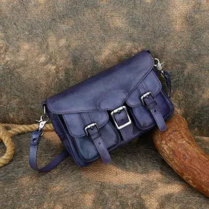 Small Leather Crossbody Satchel Bag Shoulder Purse For Women