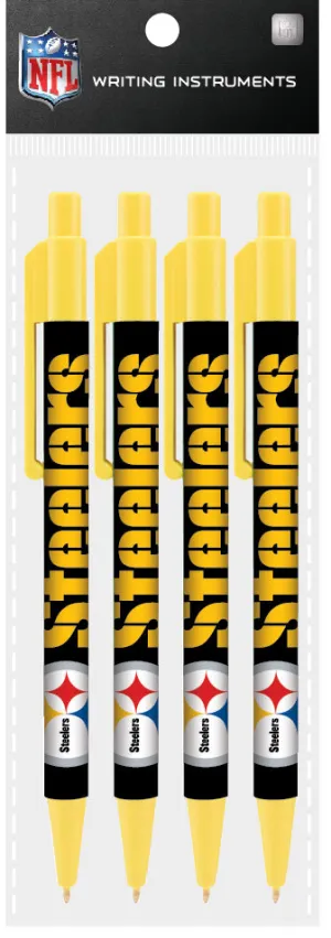 Steelers 4 Pack Pens