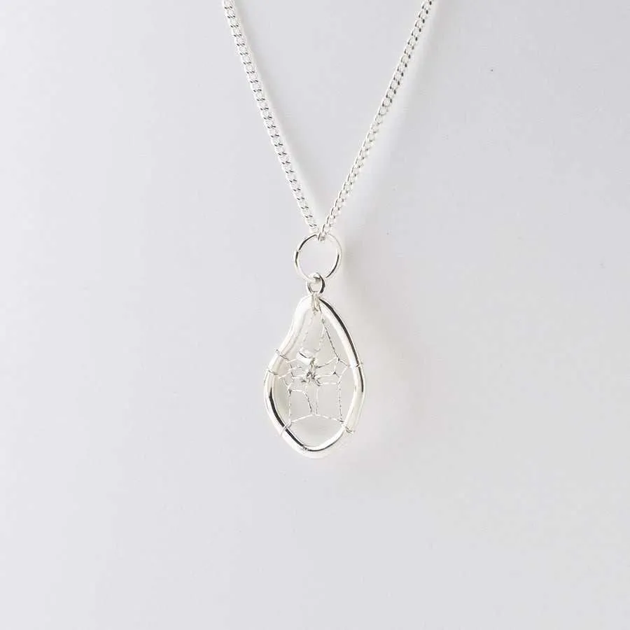 Sterling Silver Dream Catcher Necklace