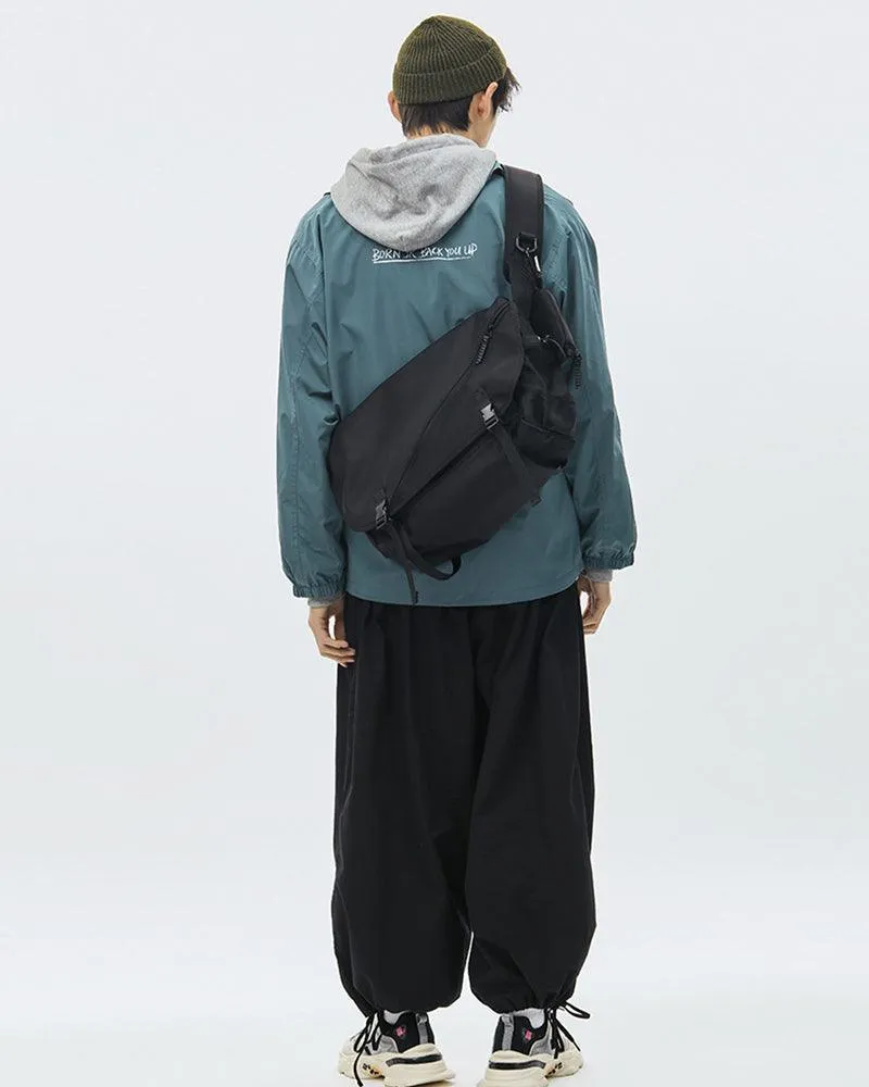Techwear Large Messenger Sling Bag