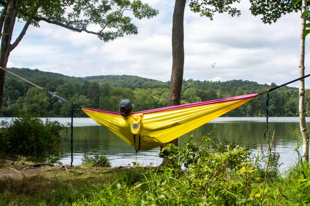 Two Person Portable Hammock | Radically Red & Classic Blue
