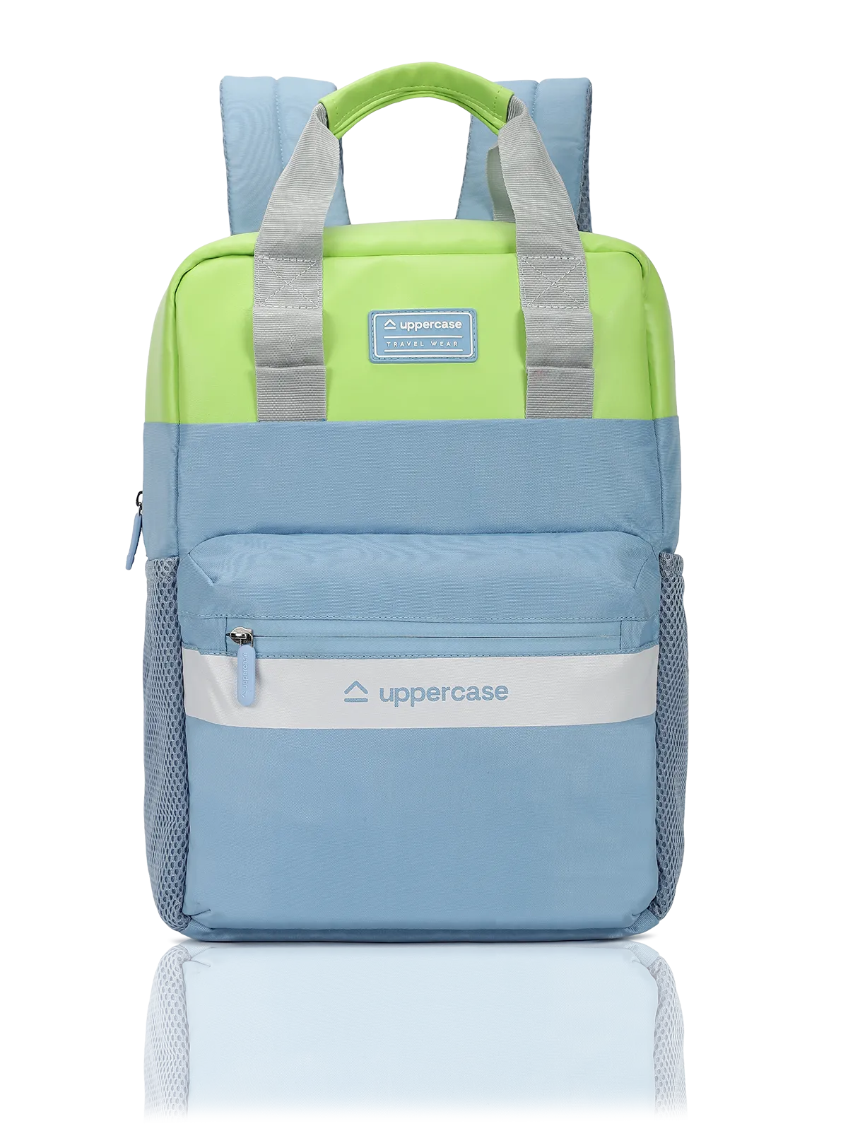 Uppercase Vegan Leather 14" Laptop Backpack Water Repellent College Bag 17L