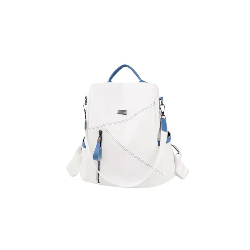 Vegan Leather Backpack Solid Colors