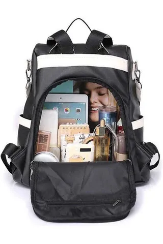 Vegan Leather Backpack Solid Colors