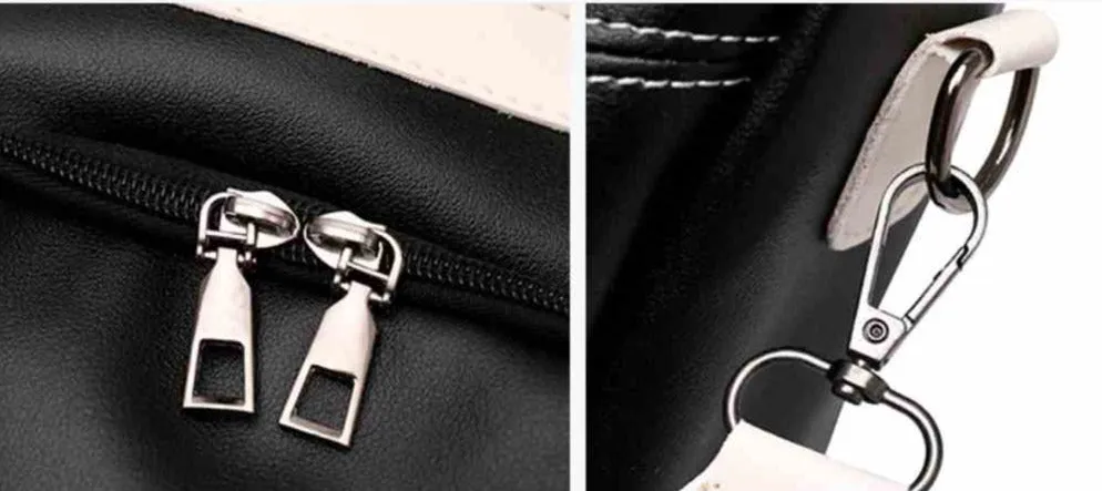 Vegan Leather Backpack Solid Colors