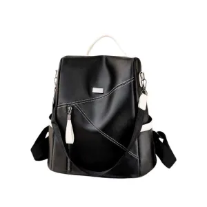 Vegan Leather Backpack Solid Colors