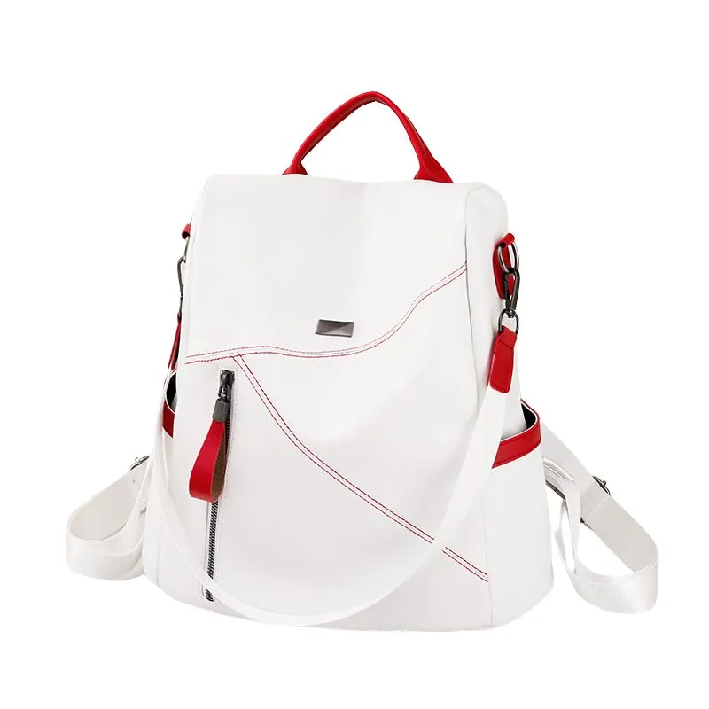 Vegan Leather Backpack Solid Colors