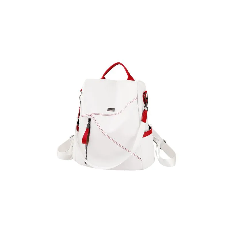 Vegan Leather Backpack Solid Colors