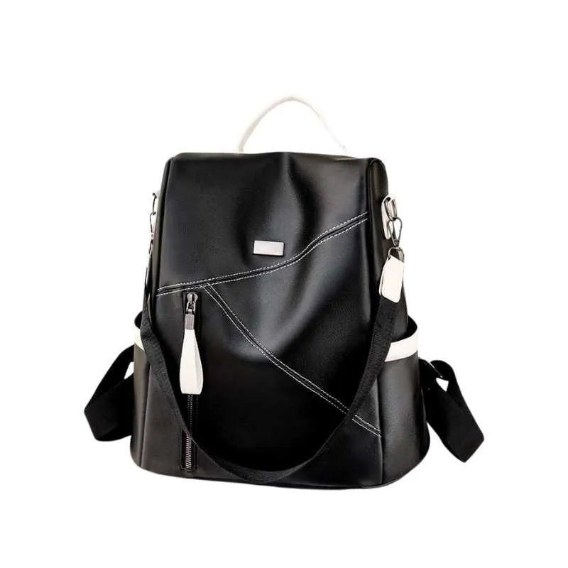 Vegan Leather Backpack Solid Colors