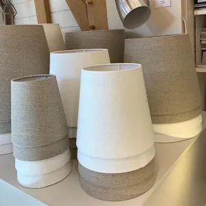 Vinke Natural Linen Lampshades