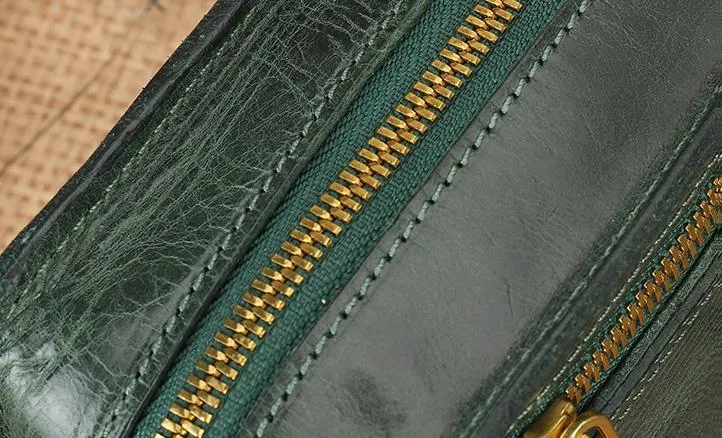 Vintage Leather Over The Shoulder Bag Leather Crossbody Purse For Women