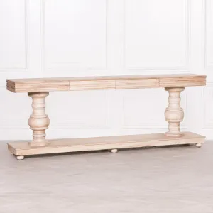 Wooden Console Table With Drawers