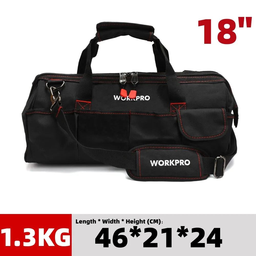 WORKPRO Waterproof Tool bag Travel Bags Men Crossbody Bag Tool Bags Large Capacity Free Shipping 4 size