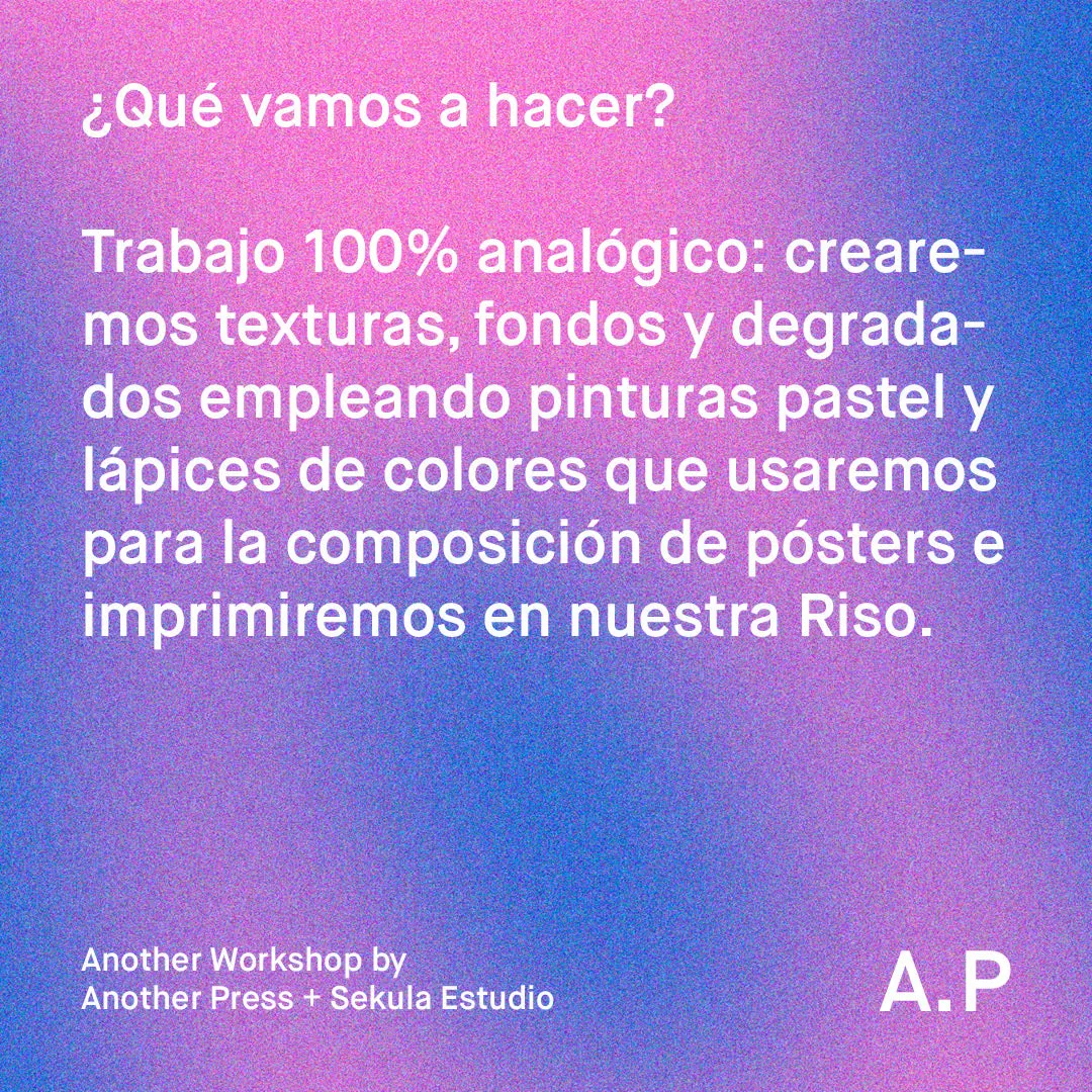 Workshop: Pastel y Riso