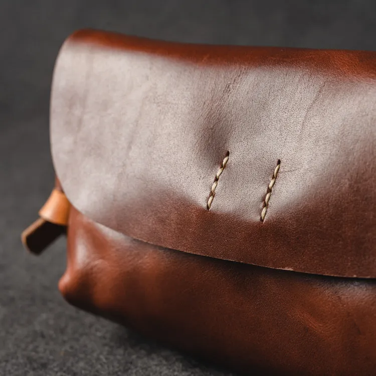 YAAGLE Women Handmade Tanned Leather Cross Body Bag Clutch YGWF18