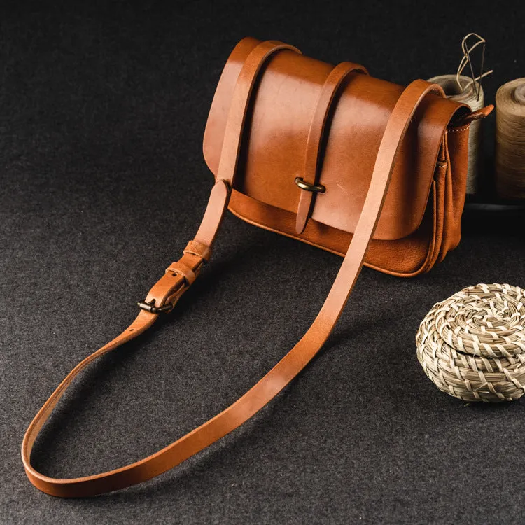 YAAGLE Women Soft Tanned Leather Flap Cross Body Bag YG240